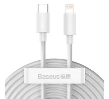 Кабель Baseus Simple Wisdom Data Cable Kit USB to iP PD 20W (2PCS/Set）1.5m White (TZCATLZJ-02)