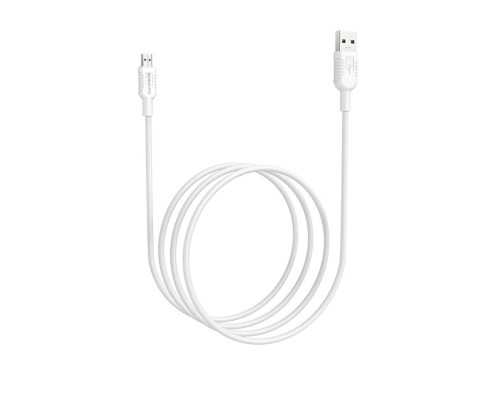 Кабель BOROFONE BX33 USB to Micro 4A, 1m, silicone, PVC connectors, White (BX33MW)