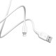 Кабель BOROFONE BX14 USB to iP 2.4A, 2m, PVC, TPE connectors, White (BX14L2W)
