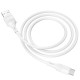 Кабель BOROFONE BX43 USB to Type-C 3A, 1m, PVC, PVC connectors, White (BX43CW)