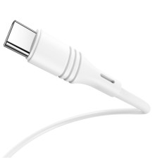 Кабель BOROFONE BX43 USB to Type-C 3A, 1m, PVC, PVC connectors, White (BX43CW)
