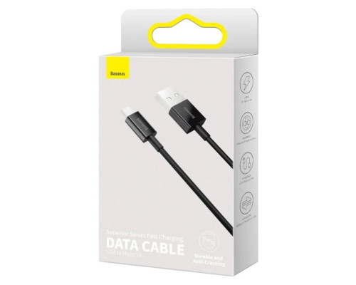 Кабель Baseus Superior Series Fast Charging Data Cable USB to Micro 2A 1m Black (CAMYS-01)