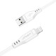 Кабель ACEFAST C3-02 USB to iP 2.4A, 1.2m, TPE, TPE connectors, White (6974316280835)