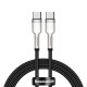 Кабель Baseus Cafule Series Metal Data Cable Type-C to Type-C 100W 1m Black (CATJK-C01)