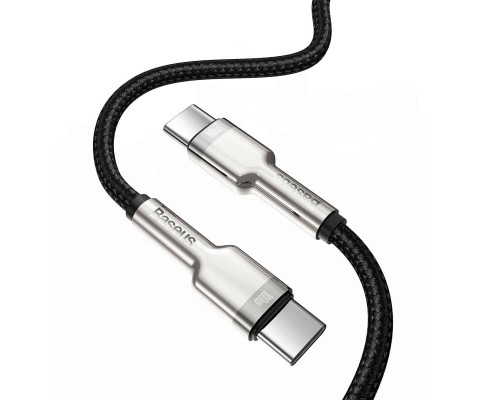 Кабель Baseus Cafule Series Metal Data Cable Type-C to Type-C 100W 1m Black (CATJK-C01)