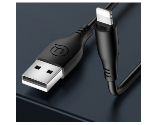 Кабель Usams US-SJ266 U18 Round lightning Cable 1m Black (SJ266USB01)