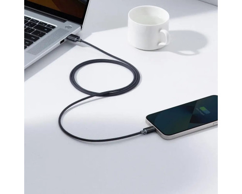 Кабель Baseus Crystal Shine Series Fast Charging Data Cable USB to iP 2.4A 1.2m Black (CAJY000001)