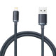 Кабель Baseus Crystal Shine Series Fast Charging Data Cable USB to iP 2.4A 1.2m Black (CAJY000001)