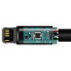 Кабель Baseus Tungsten Gold Fast Charging Data Cable USB to iP 2.4A 1m Black (CALWJ-01)