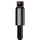 Кабель Baseus Tungsten Gold Fast Charging Data Cable USB to iP 2.4A 1m Black (CALWJ-01)