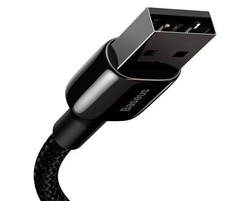 Кабель Baseus Tungsten Gold Fast Charging Data Cable USB to iP 2.4A 1m Black (CALWJ-01)