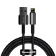 Кабель Baseus Tungsten Gold Fast Charging Data Cable USB to iP 2.4A 1m Black (CALWJ-01)