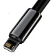 Кабель Baseus Tungsten Gold Fast Charging Data Cable USB to iP 2.4A 1m Black (CALWJ-01)