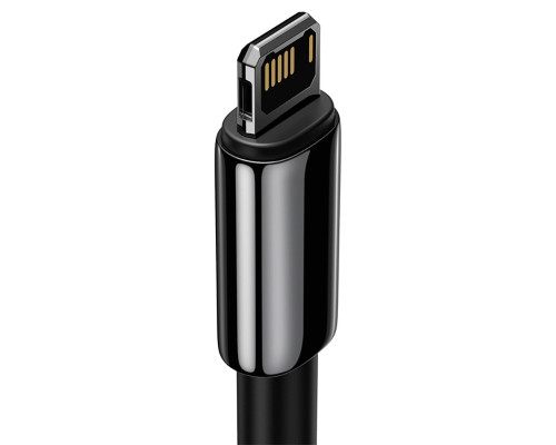 Кабель Baseus Tungsten Gold Fast Charging Data Cable USB to iP 2.4A 1m Black (CALWJ-01)
