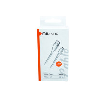 Кабель Mibrand MI-98 PVC Tube Cable USB for Type-C 120W 1m White (MIDC/98TW)