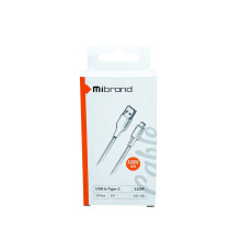 Кабель Mibrand MI-98 PVC Tube Cable USB for Type-C 120W 1m White (MIDC/98TW)
