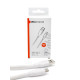 Кабель Mibrand MI-98 PVC Tube Cable USB for Type-C 120W 1m White (MIDC/98TW)