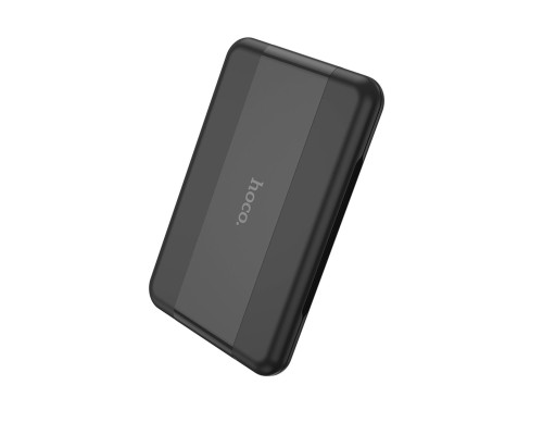 Кабель HOCO U86 Treasure charging data cable with storage case Black (6931474724311)