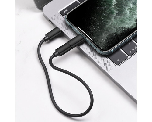 Кабель HOCO U86 Treasure charging data cable with storage case Black (6931474724311)