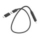 Кабель HOCO U86 Treasure charging data cable with storage case Black (6931474724311)