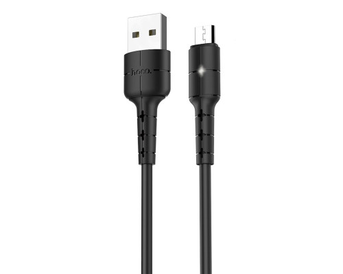 Кабель HOCO X30 Star Charging data cable for Micro Black (6957531091141)