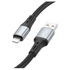 Кабель BOROFONE BX88 Solid silicone charging data cable for iP Black (BX88LB)