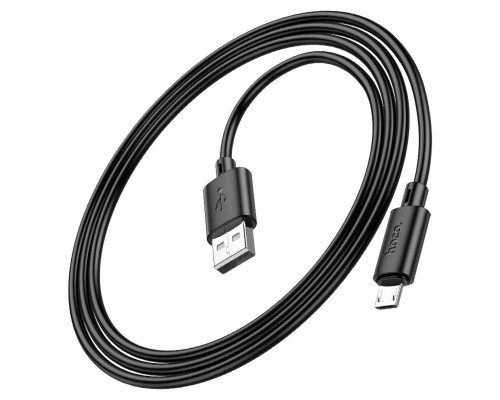 Кабель HOCO X88 Gratified charging data cable for Micro Black (6931474783325)