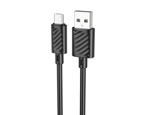 Кабель HOCO X88 Gratified charging data cable for Micro Black (6931474783325)