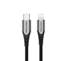 Кабель Vention USB 2.0 C to Lightning Cable 1M Gray Aluminum Alloy Type (TACHF) (TACHF)