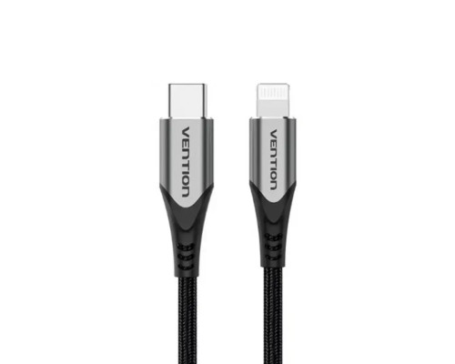 Кабель Vention USB 2.0 C to Lightning Cable 1M Gray Aluminum Alloy Type (TACHF) (TACHF)