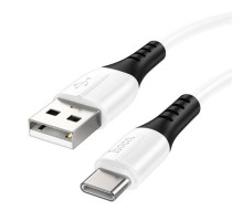 Кабель HOCO X82 USB to Type-C 3A, 1m, silicone, silicone connectors, White (6931474768582)