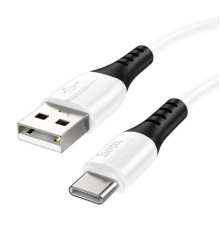 Кабель HOCO X82 USB to Type-C 3A, 1m, silicone, silicone connectors, White (6931474768582)