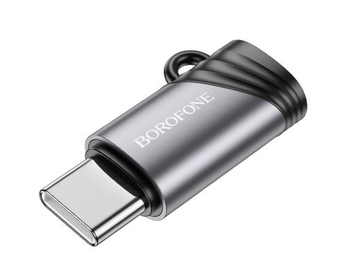 Адаптер BOROFONE BV20 Type-C male to iP female adapter Black (6941991110283)