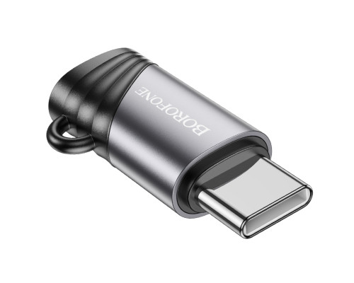 Адаптер BOROFONE BV20 Type-C male to iP female adapter Black (6941991110283)