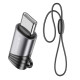 Адаптер BOROFONE BV20 Type-C male to iP female adapter Black (6941991110283)