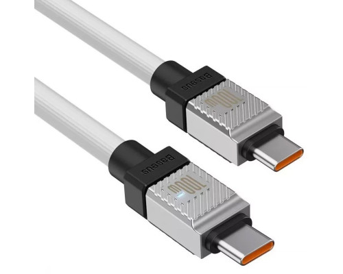 Кабель Baseus CoolPlay Series Fast Charging Cable Type-C to Type-C 100W 1m White (CAKW000202)