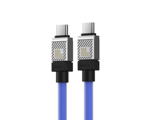 Кабель Baseus CoolPlay Series Fast Charging Cable Type-C to Type-C 100W 1m  Blue (CAKW000203)