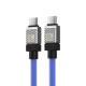 Кабель Baseus CoolPlay Series Fast Charging Cable Type-C to Type-C 100W 1m  Blue (CAKW000203)