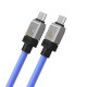 Кабель Baseus CoolPlay Series Fast Charging Cable Type-C to Type-C 100W 1m  Blue (CAKW000203)