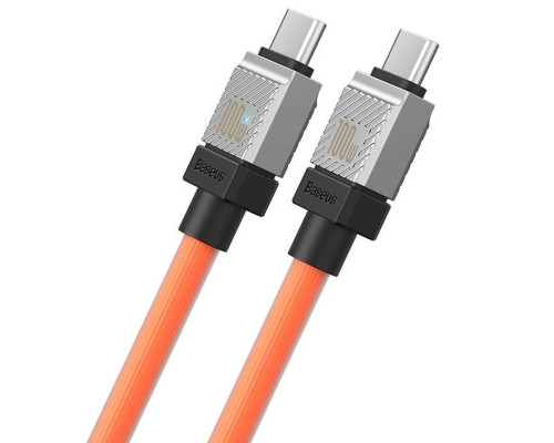 Кабель Baseus CoolPlay Series Fast Charging Cable Type-C to Type-C 100W 1m Orange (CAKW000207)