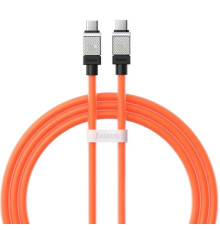 Кабель Baseus CoolPlay Series Fast Charging Cable Type-C to Type-C 100W 1m Orange (CAKW000207)