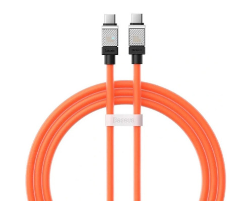 Кабель Baseus CoolPlay Series Fast Charging Cable Type-C to Type-C 100W 1m Orange (CAKW000207)