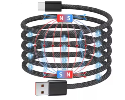 Кабель NN SN1 Magnetic Usb Type-C 1m 100W black (NNSN1)