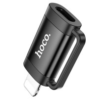 Адаптер HOCO UA31B iP male to Type-C female OTG adapter Black (6942007628105)