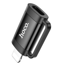 Адаптер HOCO UA31B iP male to Type-C female OTG adapter Black (6942007628105)