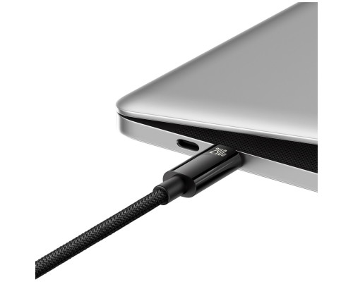 Кабель Baseus Tungsten Gold Fast Charging Data Cable Type-C to Type-C 240W 3m Black (CAWJ040201)
