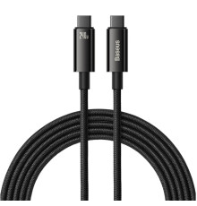 Кабель Baseus Tungsten Gold Fast Charging Data Cable Type-C to Type-C 240W 3m Black (CAWJ040201)
