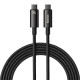 Кабель Baseus Tungsten Gold Fast Charging Data Cable Type-C to Type-C 240W 3m Black (CAWJ040201)