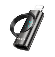 Адаптер HOCO UA32B iP male to C female display adapter Black (6942007633444 )