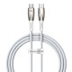 Кабель Baseus Glimmer Series Fast Charging Data Cable Type-C to Type-C 100W 1m White (CADH000702)